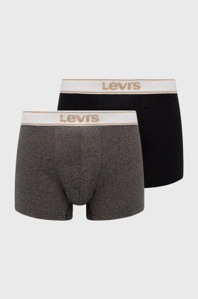 Levi\'s boxeri (2-pack) 2-pack barbati, culoarea gri