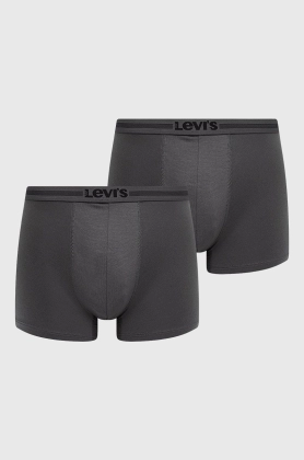 Levi\'s boxeri (2-pack) barbati, culoarea gri