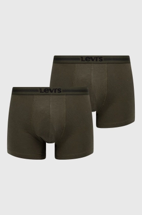Levi\'s boxeri (2-pack) barbati, culoarea verde