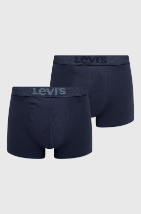 Levi\'s Boxeri (2-pack) culoarea albastru marin