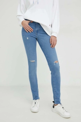 Levi\'s jeansi 711 Skinny femei medium waist