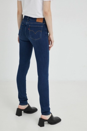 Levi\'s jeansi 711 Skinny femei, medium waist
