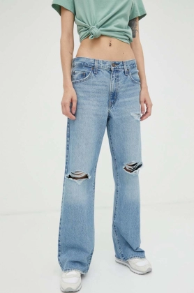 Levi\'s jeansi BAGGY BOOT femei medium waist