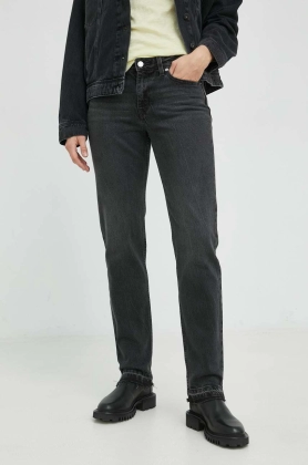 Levi\'s jeansi Low Pitch Straight femei, high waist