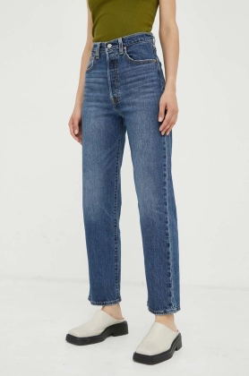 Levi\'s jeansi RIBCAGE STRAIGHT ANKLE femei high waist