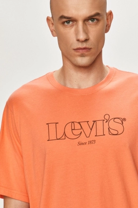 Levi\'s Tricou culoarea portocaliu