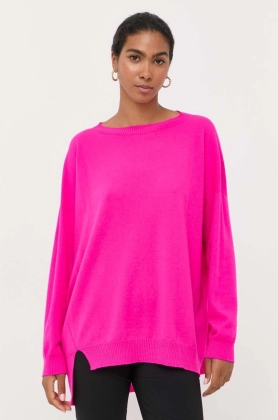 Liviana Conti pulover de lana femei, culoarea roz, light