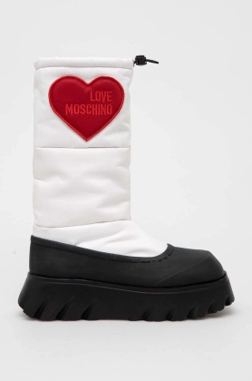 Love Moschino cizme de iarna culoarea alb