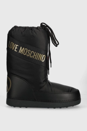 Love Moschino cizme de iarna culoarea negru, JA24032G1HISY000