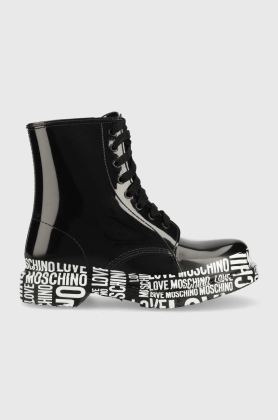 Love Moschino cizme femei, culoarea negru,