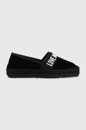 Love Moschino espadrile culoarea negru, JA10482G0GIG0000