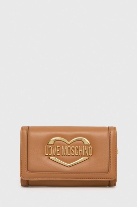 Love Moschino portofel femei, culoarea maro