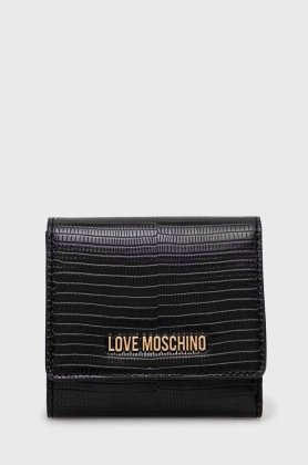 Love Moschino portofel femei, culoarea negru