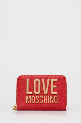 Love Moschino portofel femei, culoarea rosu