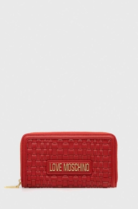 Love Moschino portofel femei, culoarea rosu