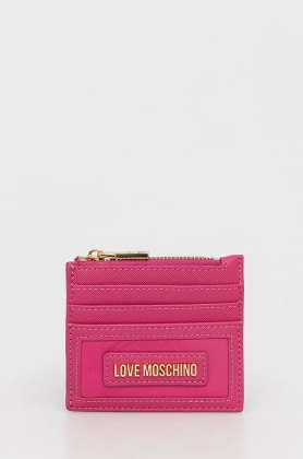 Love Moschino portofel femei, culoarea roz