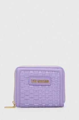 Love Moschino portofel femei, culoarea violet