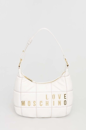 Love Moschino poseta culoarea alb