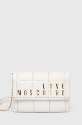Love Moschino poseta culoarea alb