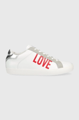 Love Moschino sneakers din piele culoarea alb