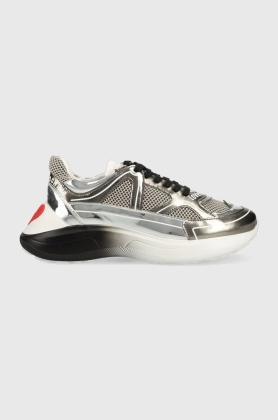 Love Moschino sneakers Sneakerd Running 60 culoarea argintiu