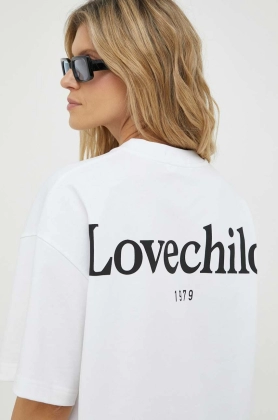 Lovechild tricou din bumbac culoarea alb