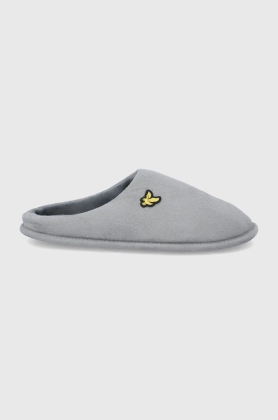 Lyle & Scott Papuci de casa culoarea gri