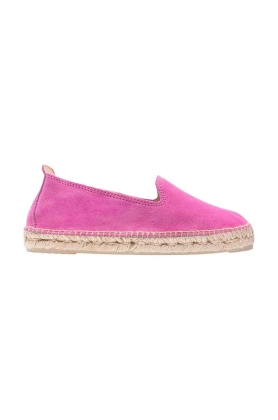 Manebi espadrile din piele intoarsa Flat Espadrilles culoarea violet, R 3.6 N0