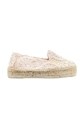 Manebi espadrile Double Sole Espadrilles culoarea bej, cu platforma, G 4.3 D0