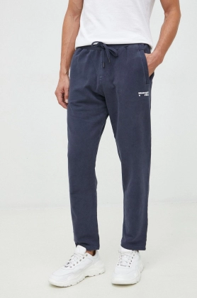 Manuel Ritz pantaloni de trening barbati, culoarea albastru marin, cu imprimeu