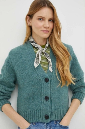 Marc O\'Polo cardigan din lana femei, culoarea verde