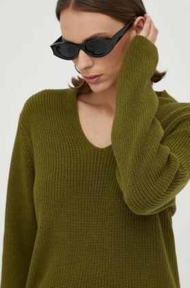 Marc O\'Polo pulover de bumbac culoarea verde