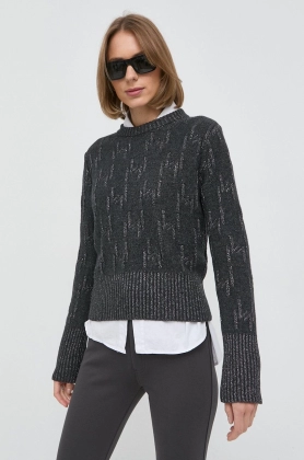 Marella pulover de lana femei, culoarea gri