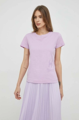 Marella tricou din bumbac culoarea violet