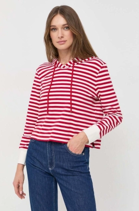 MAX&Co. bluza femei, culoarea rosu, cu gluga, modelator