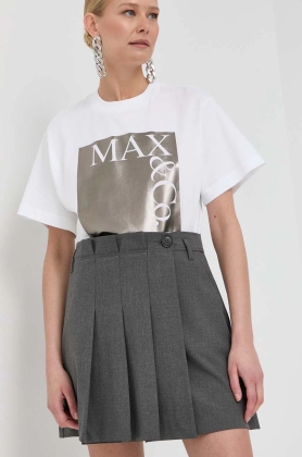 MAX&Co. fusta culoarea gri, mini, evazati