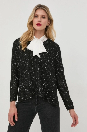 MAX&Co. pulover din amestec de lana femei, culoarea negru, light