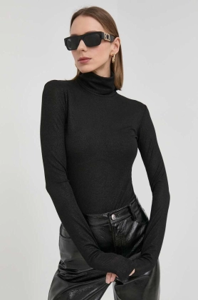 MAX&Co. pulover femei, culoarea negru, cu guler