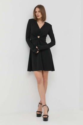 MAX&Co. rochie culoarea negru, mini, drept