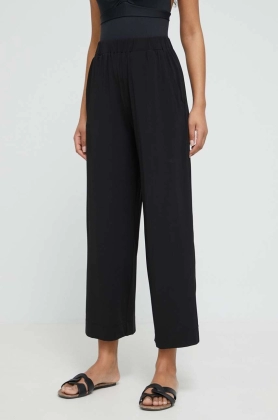 Max Mara Beachwear pantaloni de plaja femei, culoarea negru
