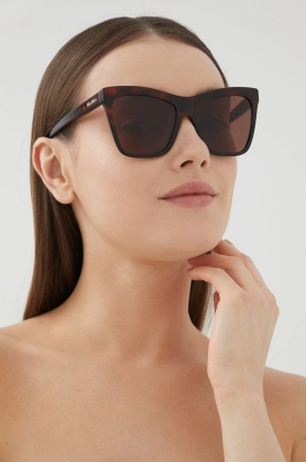 Max Mara ochelari de soare femei, culoarea maro