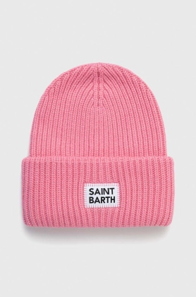 MC2 Saint Barth caciula din amestec de lana culoarea roz, din tricot gros