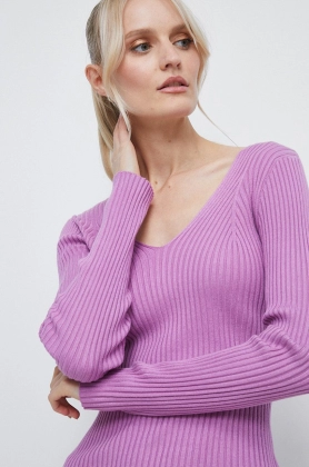 Medicine pulover femei, culoarea violet, light