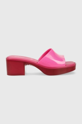 Melissa papuci MELISSA SHAPE AD femei, culoarea roz, cu toc drept, M.32955.AG076