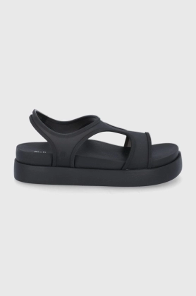 Melissa sandale femei, culoarea negru, cu platforma