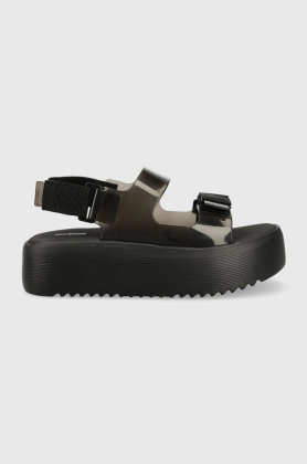 Melissa sandale MELISSA BRAVE PAPETE PLATFORM AD femei, culoarea negru, cu platforma, M.33714.AH118