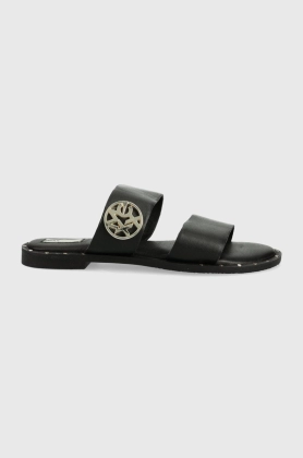 Mexx slapi de piele Sandal Jowella femei, culoarea negru