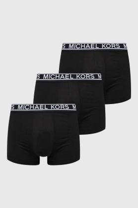Michael Kors boxeri 3-pack barbati, culoarea negru