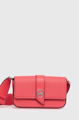 MICHAEL Michael Kors poseta de piele culoarea roz