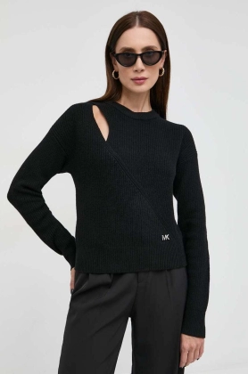 MICHAEL Michael Kors pulover de lana femei, culoarea negru, calduros